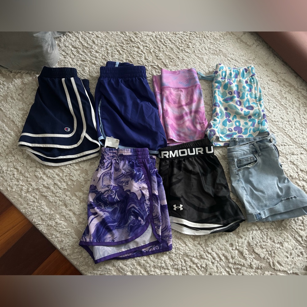 Under Armour Kids Black and White Sports Shorts